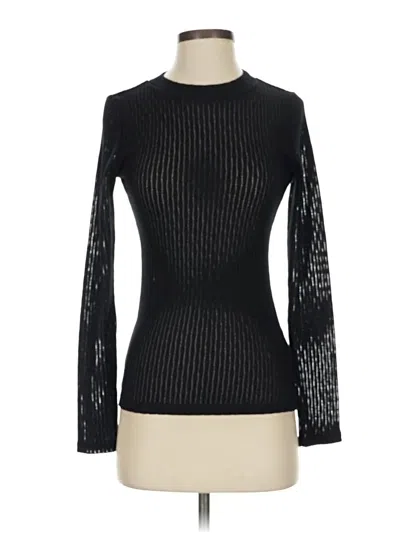 Pre-owned Pilcro Long Sleeve T-shirt In Black