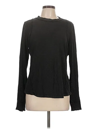 Pre-owned Pilcro Long Sleeve T-shirt In Black
