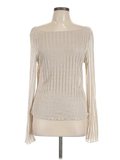 Pre-owned Pilcro Long Sleeve T-shirt In Ivory