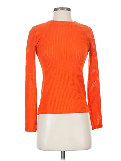 Pre-owned Pilcro Long Sleeve T-shirt In Orange