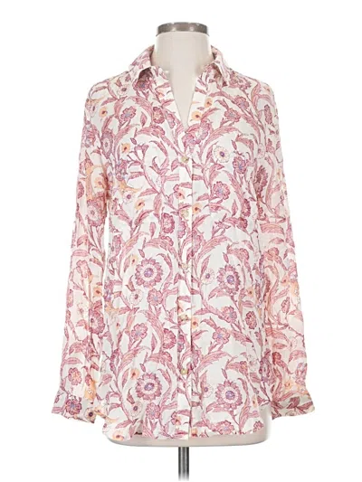 Pre-owned Pilcro Long Sleeve T-shirt In Pink