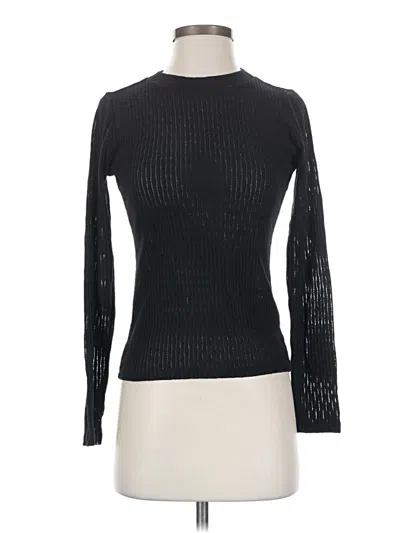 Pre-owned Pilcro Long Sleeve Turtleneck In Black