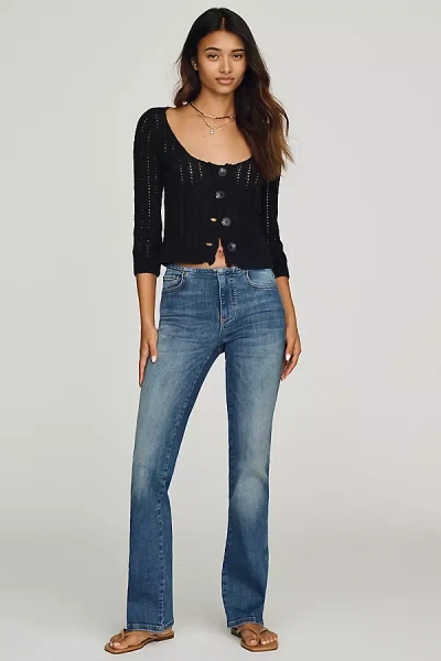 Pilcro Low Rise Flare Jeans In Blue