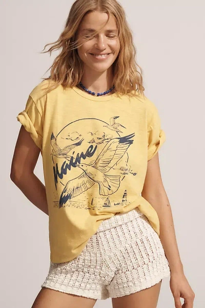 Pilcro Maine Graphic Ringer Tee