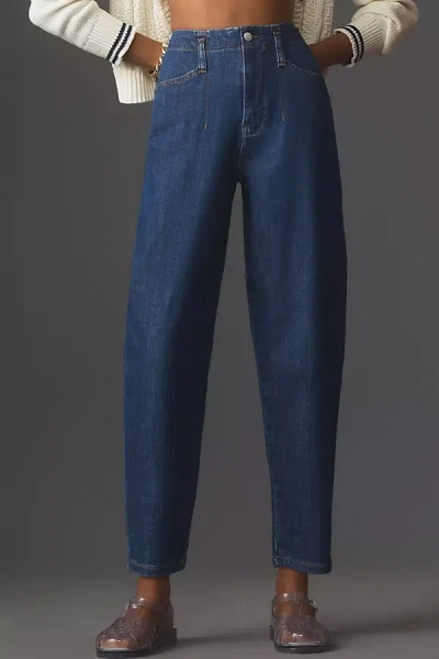 Pilcro Cuffed Tapered Jeans In Blue