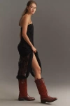 Pilcro Mid Western Boots In Red
