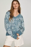 Pilcro Montana Pocket Knit Top By  In Blue