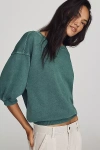 Pilcro Niki Bubble Sweatshirt By  In Green