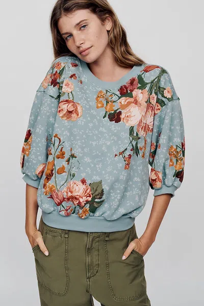 Pilcro Niki Bubble Sweatshirt In Multi