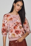 Pilcro Niki Bubble Sweatshirt In Pink