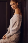 Pilcro Off-shoulder Batwing Sweater In Neutral