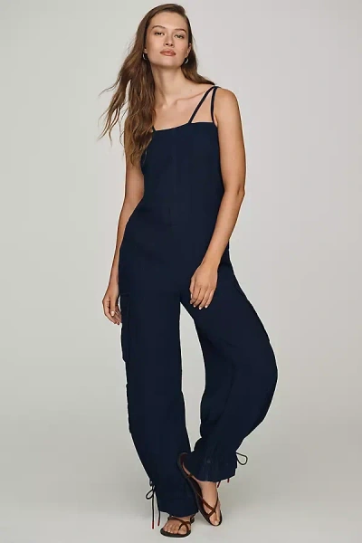 Pilcro On The Road Jumpsuit In Blue