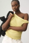 Pilcro One-shoulder Top In Green