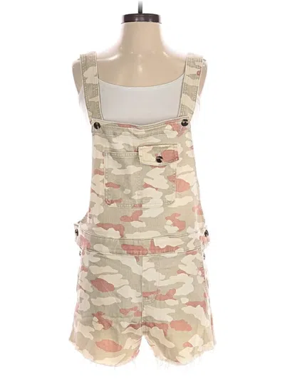 Pre-owned Pilcro Overall Shorts In Ivory