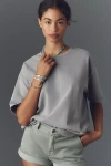 Pilcro Oversized Dock Dad Tee In Grey