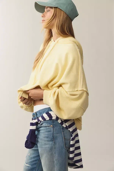 Pilcro Oversized Wedge Hoodie In Yellow