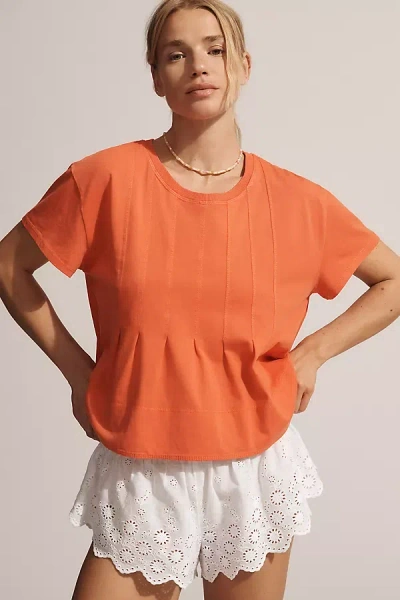 Pilcro Pleated Swing Tee