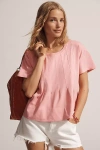 Pilcro Pleated Swing Tee