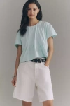Pilcro Pleated Swing Tee In Multi