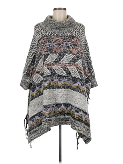 Pre-owned Pilcro Poncho In Gray