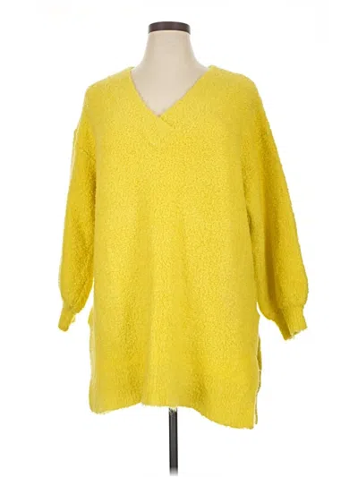 Pre-owned Pilcro Poncho In Yellow