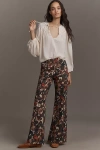 Pilcro Printed Cargo Bootcut Pants In Green