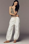 Pilcro Pull-on High-rise Joggers In White