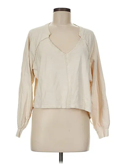 Pre-owned Pilcro Pullover Hoodie In Ivory