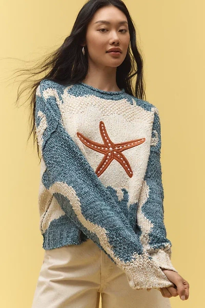 Pilcro Pullover Long-sleeve Crew-neck Icon Jumper