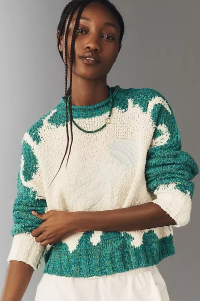 Pilcro Pullover Long-sleeve Crew-neck Icon Sweater In Multi