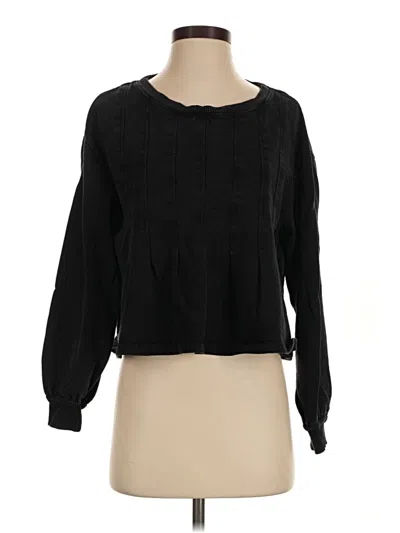 Pre-owned Pilcro Pullover Sweater In Black