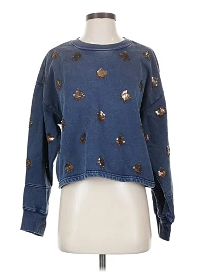 Pre-owned Pilcro Pullover Sweater In Blue