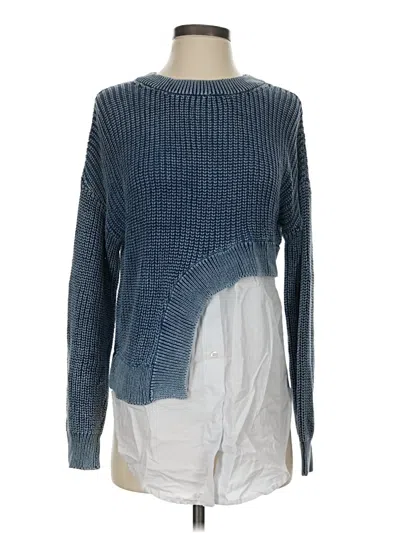 Pre-owned Pilcro Pullover Sweater In Blue