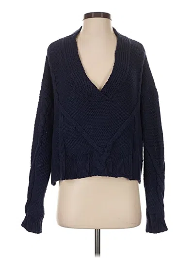 Pre-owned Pilcro Pullover Sweater In Blue