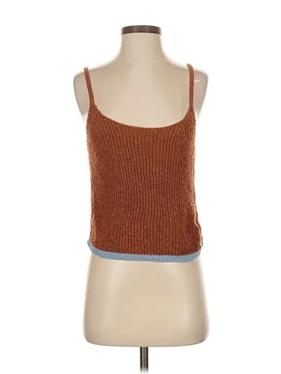 Pre-owned Pilcro Pullover Sweater In Brown