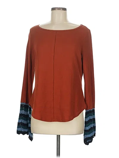 Pre-owned Pilcro Pullover Sweater In Brown