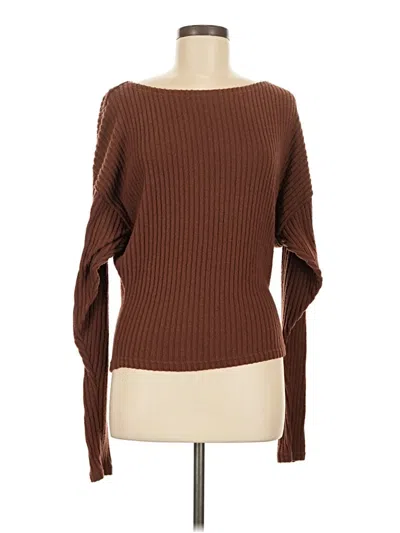 Pre-owned Pilcro Pullover Sweater In Brown