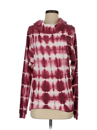 Pre-owned Pilcro Pullover Sweater In Burgundy