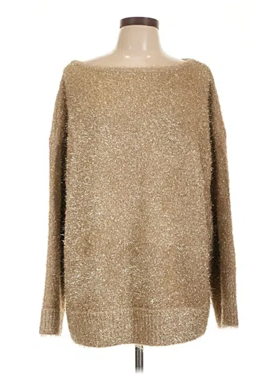 Pilcro Pullover Sweater In Gold