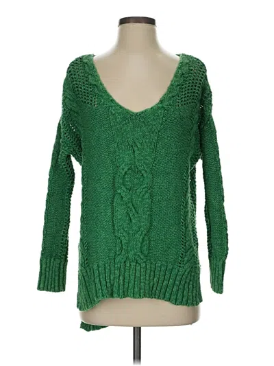 Pre-owned Pilcro Pullover Sweater In Green