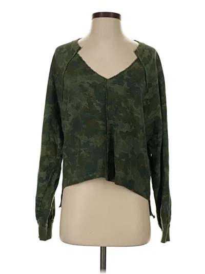 Pre-owned Pilcro Pullover Sweater In Green