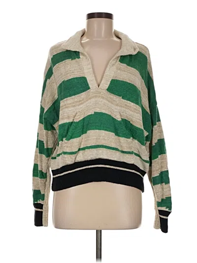 Pre-owned Pilcro Pullover Sweater In Green