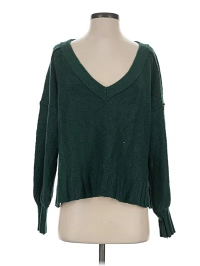 Pre-owned Pilcro Pullover Sweater In Green
