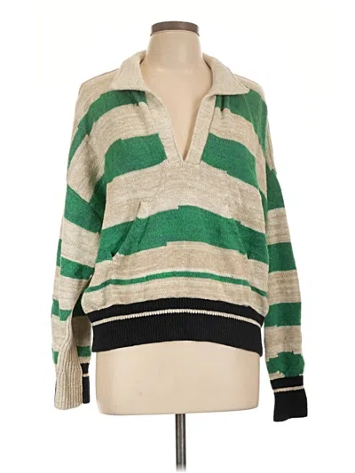 Pre-owned Pilcro Pullover Sweater In Green