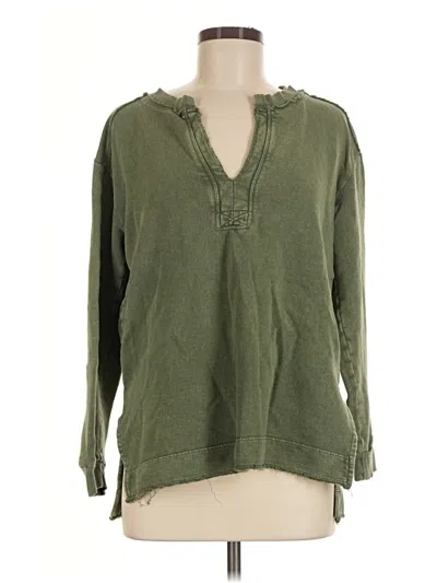 Pre-owned Pilcro Pullover Sweater In Green