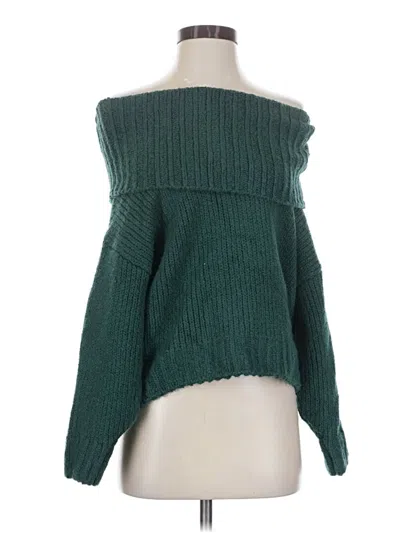 Pre-owned Pilcro Pullover Sweater In Green