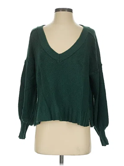 Pre-owned Pilcro Pullover Sweater In Green