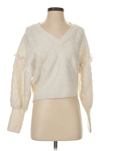 Pre-owned Pilcro Pullover Sweater In Ivory