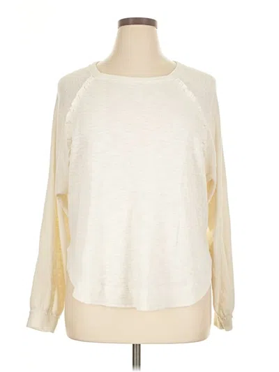 Pre-owned Pilcro Pullover Sweater In Ivory