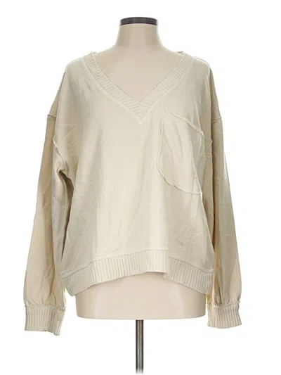 Pre-owned Pilcro Pullover Sweater In Ivory